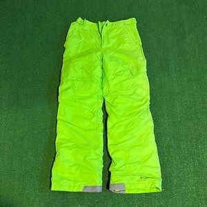 Green Columbia snow pants